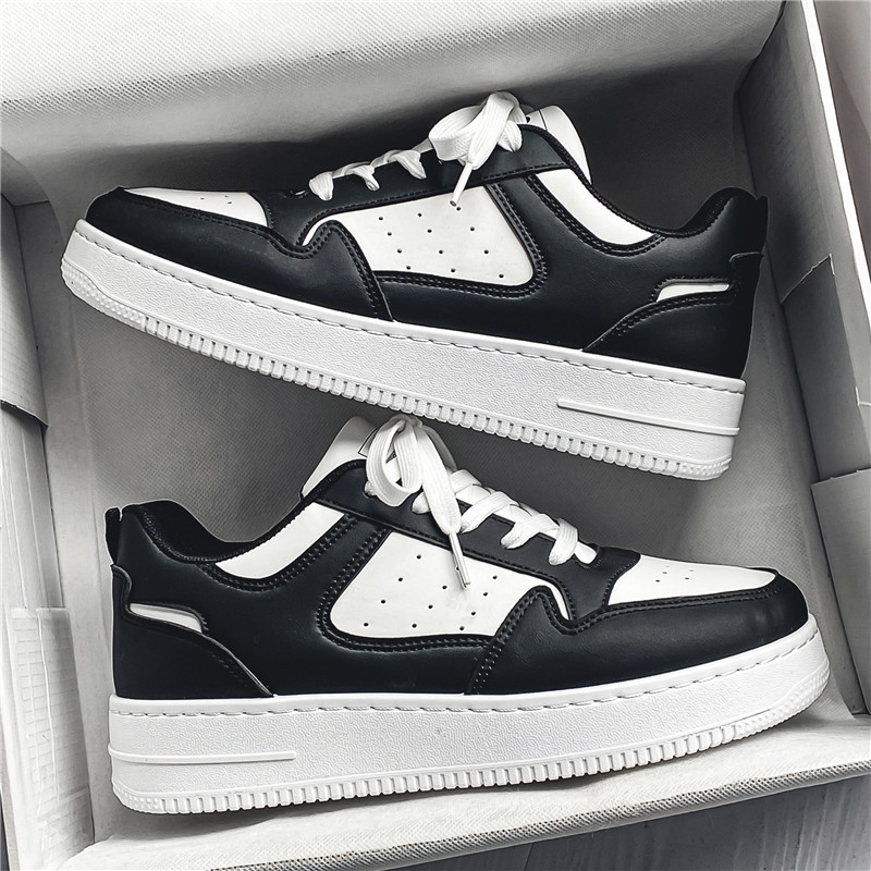 Men's Shoes Spring New Breathable White Shoes for Male Students Trendy Versatile Thick-Soled Sports Casual Low-Top Sneakers for Men Men's Shoes Spring New Breathable White Shoes for Male Students Trendy Versatile Thick-Soled Sports Casual Low-Top Sneakers for Men