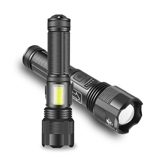 Cross-border new XHP50 strong light flashlight Outdoor self-defense aluminum alloy high-power USB charged flashlight P70