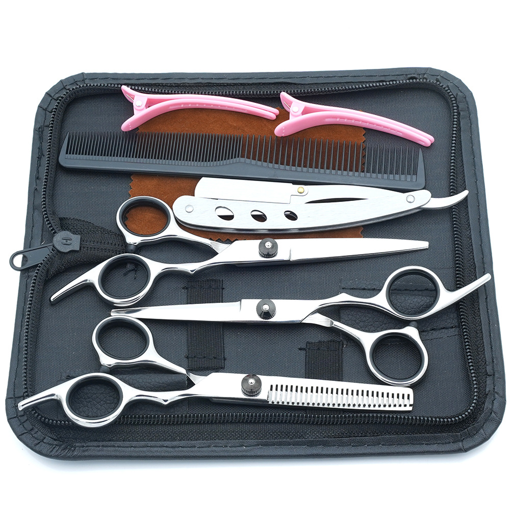 Estilista profesional, tijeras de corte de pelo, corte de pelo, corte de pelo, corte de pelo, corte de dientes fino, juego de corte de belleza con flequillo especial para peluquero