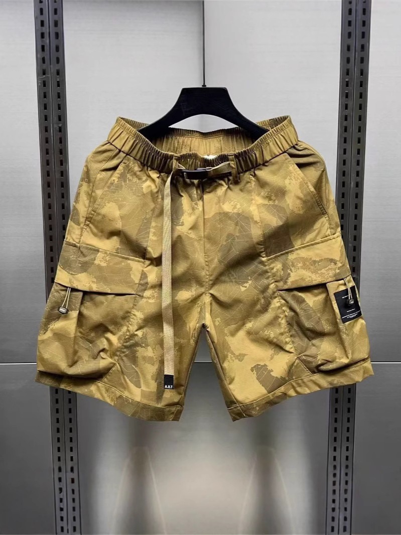 American Camouflage Tooling Shorts Men's Summer Trendy Brand Loose Breathable Casual Quick-drying Sports Pants for Men
