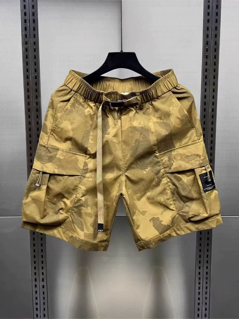 Американские камуфляжные шорты для мужчин летом прилив свободно дышащий повседневный быстрый сухой спортивный брюки для мужчин