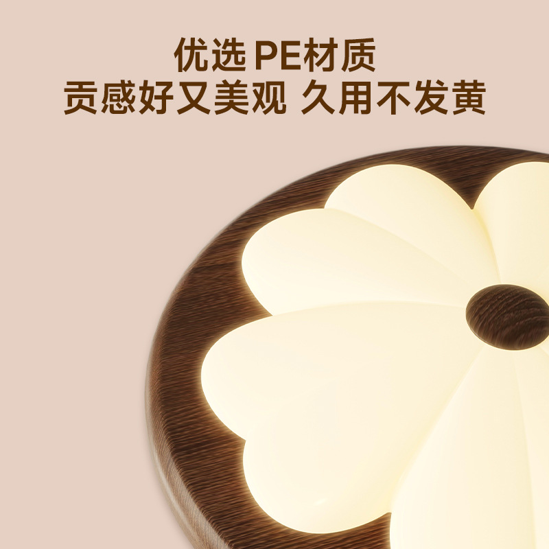 Lámpara de techo de crisantemo arrugado pequeño de estilo antiguo, lámpara de habitación de dormitorio, sala de estudio retro francesa, lámpara LED de alta gama de espectro completo