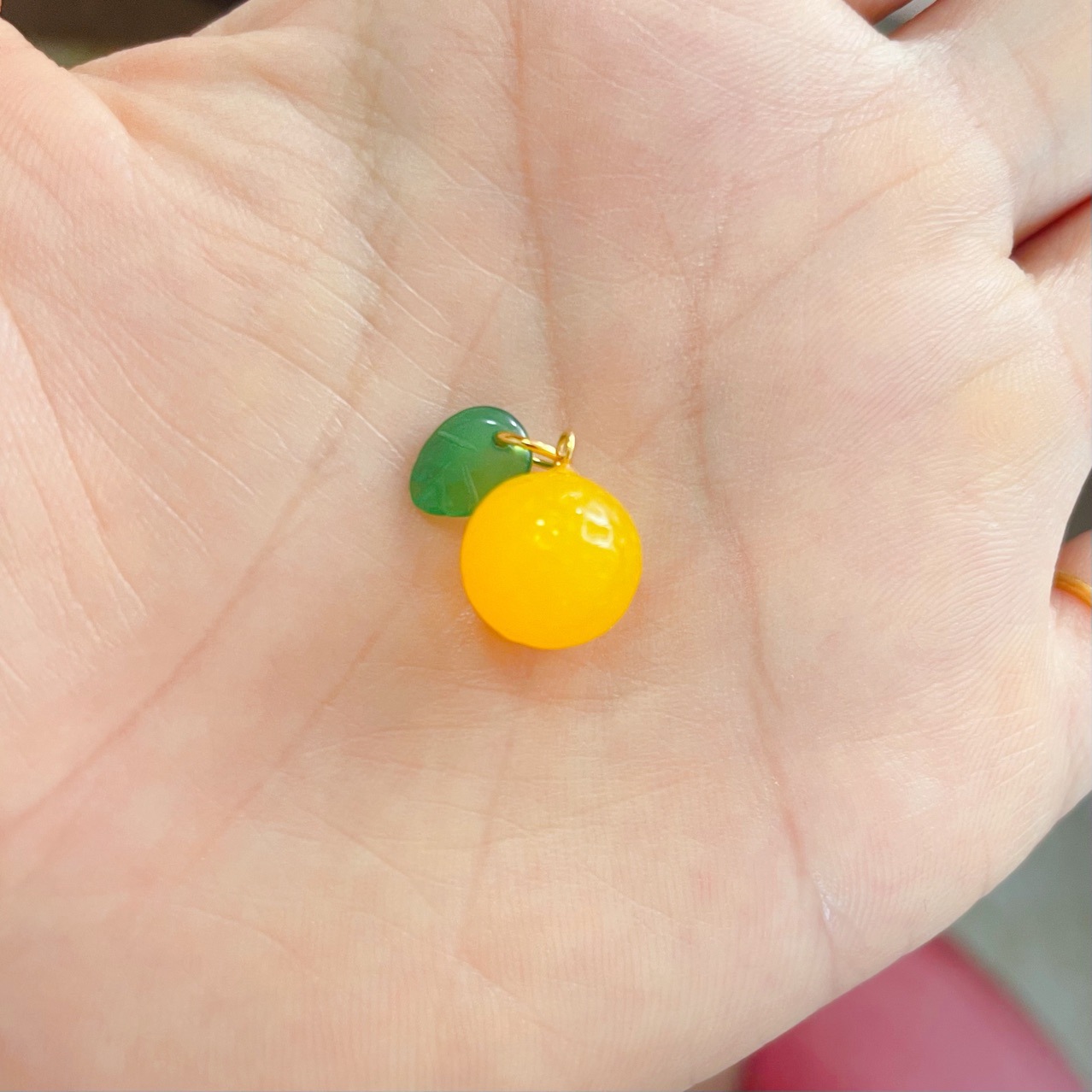 (2개) 녹색 CHALCEDONY 마노 잎을 가진 노란색 CHALCEDONY 노란색 마노 오렌지
