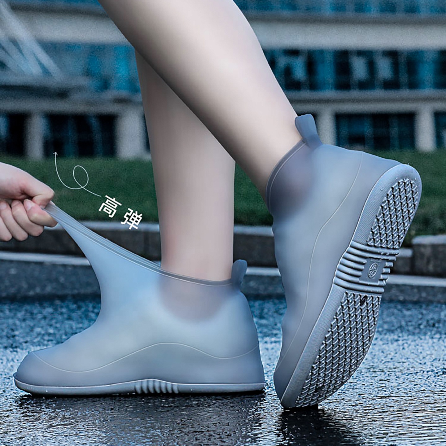 Rain Shoe Covers for Men and Women, Non-Slip, Rain-Proof Foot Covers, Thickeneded Wear-Resistant Bottom Silicone, Kidsren's Water Shoes, Waterproof Snow on Rainy Days