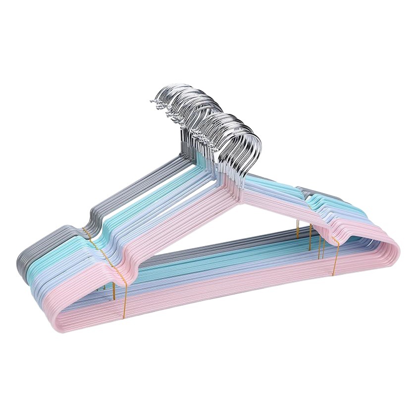 Percha de ropa antideslizante de inmersión de plástico doméstico percha de ropa metálica percha de ropa para adultos percha de ropa para niños percha de ropa simple percha de ropa al por mayor