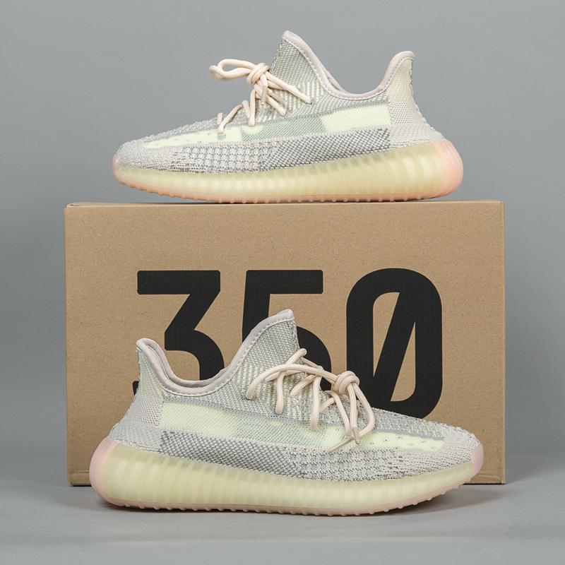 Putian Coco zapatos 2023 verano nuevo 350v2 volando tejido transpirable hombres y mujeres pareja zapatos palomitas zapatos para correr hombres