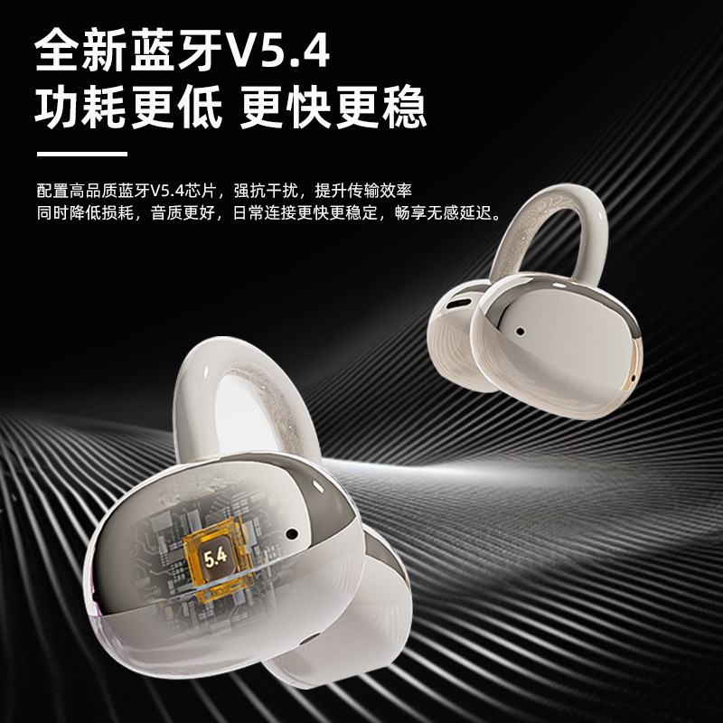 HYUNDAI Smart AI Bluetooth clip inalámbrico tipo oreja dos en uno conducción ósea reducción de ruido auriculares dos pares dos en uno