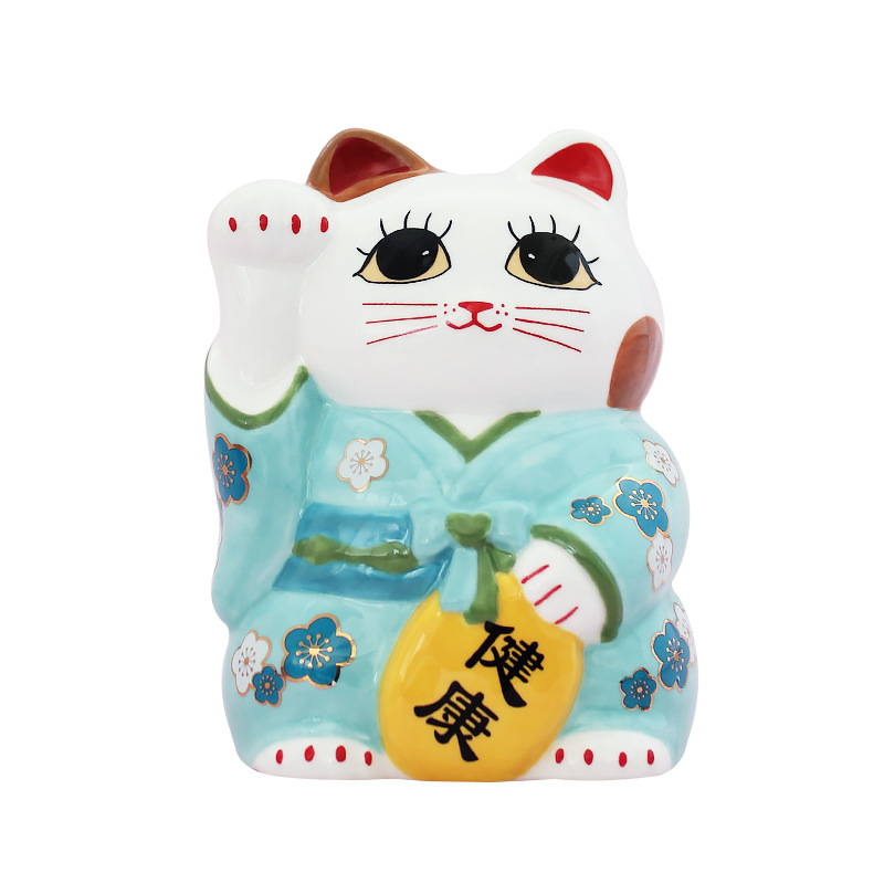 Estilo japonés Lucky Cat coche decoración creativa Maullido apertura regalo entrada del hogar sala de estar decoración de escritorio