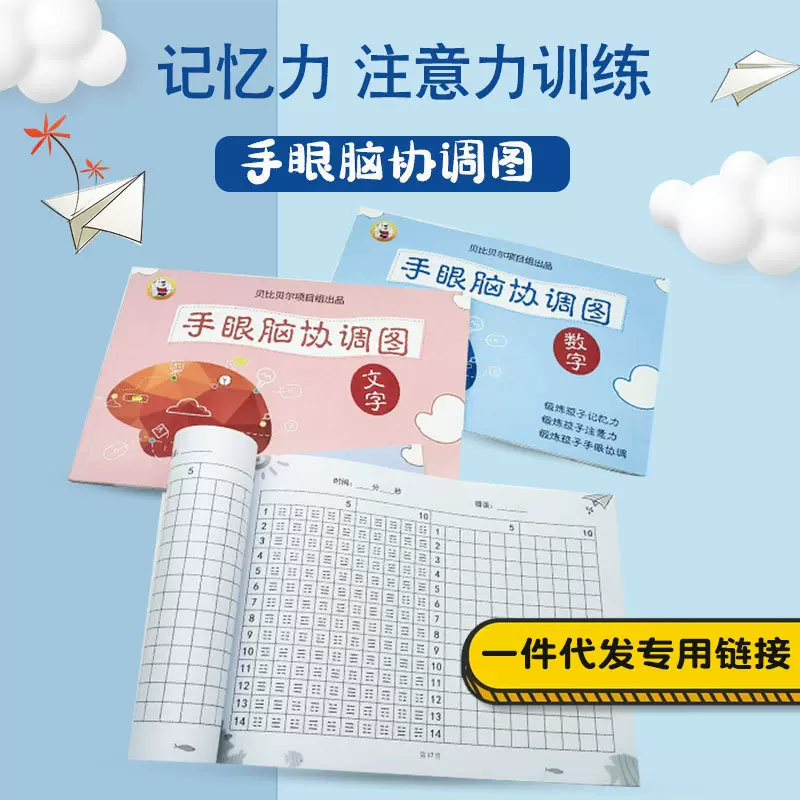 手眼脑协调图火趣味数学思维脑力智力开发幼儿早教书籍配电子答案