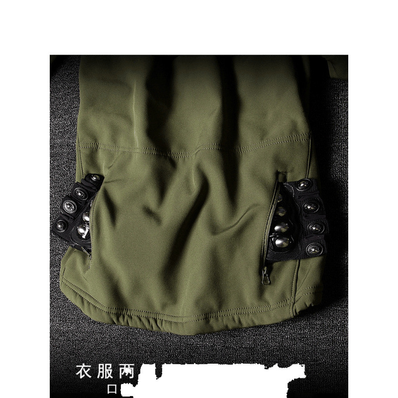 2024机能风户外冲锋衣男款工装外套秋冬季夹克防水防风登山服美式|undefined
