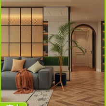 屏风隔断客厅2025新款钢化办公室玻璃隔断墙移动推拉门折叠门批x^