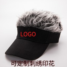 棒球帽男假发鸭舌帽女韩版个性防晒遮阳帽街头太阳帽跨境潮流爆款