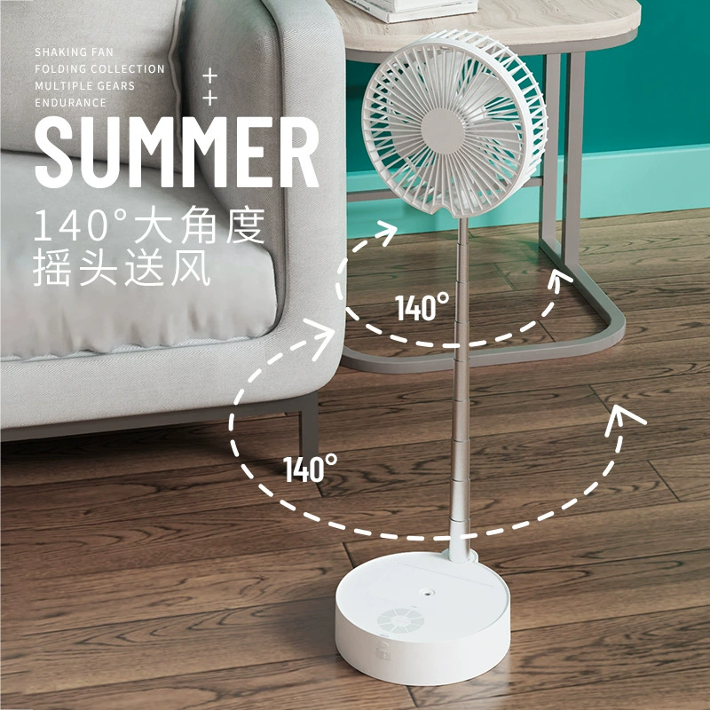 Telescopic air fan, storage system, handheld foldable small suitcase