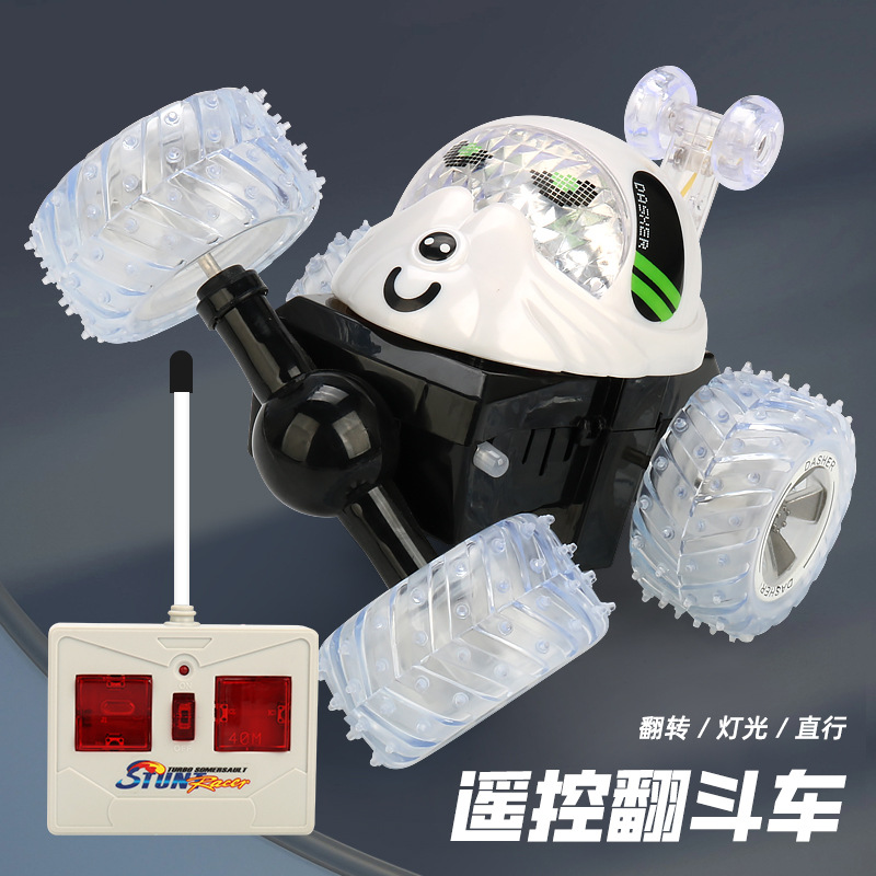 Nuevo camión volquete de control remoto de cuatro vías con luz eléctrica rodante truco coche de control remoto al por mayor