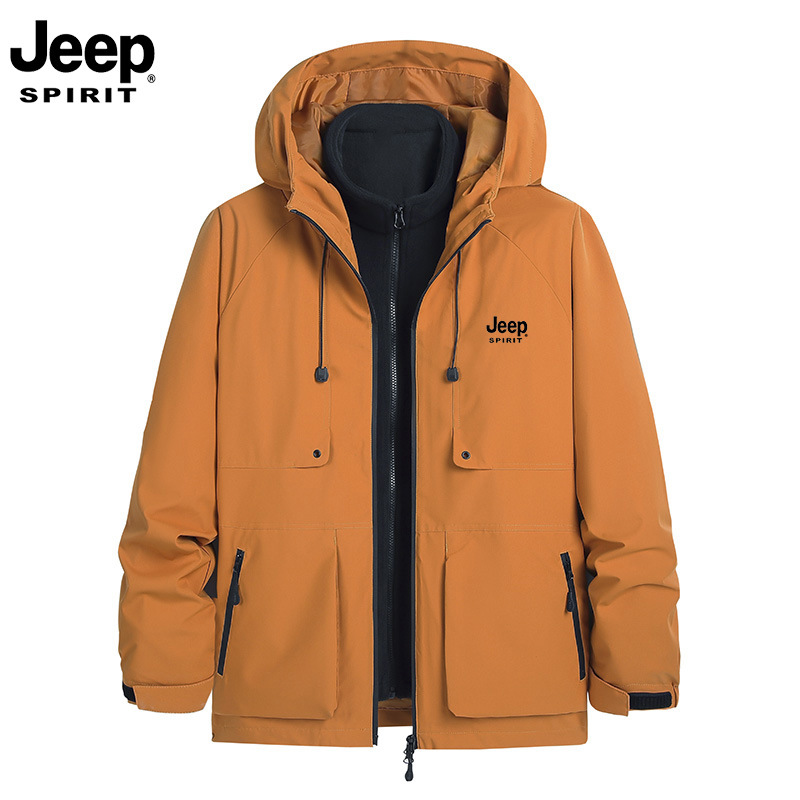 JEEP SPIRIT Jeep trendy brand jacket, coat for men and women, autumn and winter outerwear, supports group purchase and customization