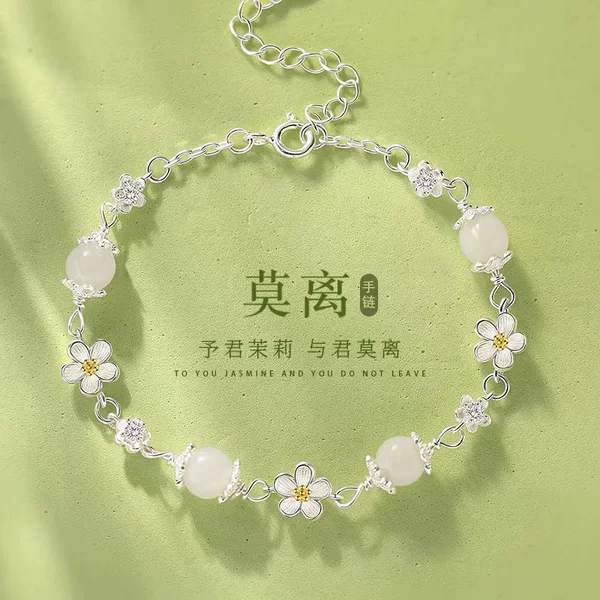Jasmine Mo Li Bracelet for Women, Light Luxury, Niche, Exquisite, High-End Feel, Birthday, Valentine's Day, Factory Direct Wholesale