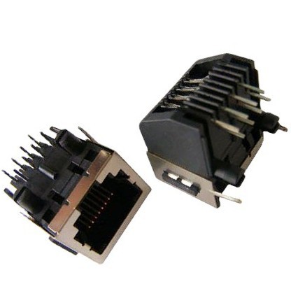 电话PCB插座,网端RJ45插孔,网口RJ45接口,网孔PCB电话插座8脚