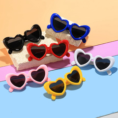2023新款兒童太陽鏡搞怪趣味充氣感可愛心形墨鏡女ins拍照凹造型