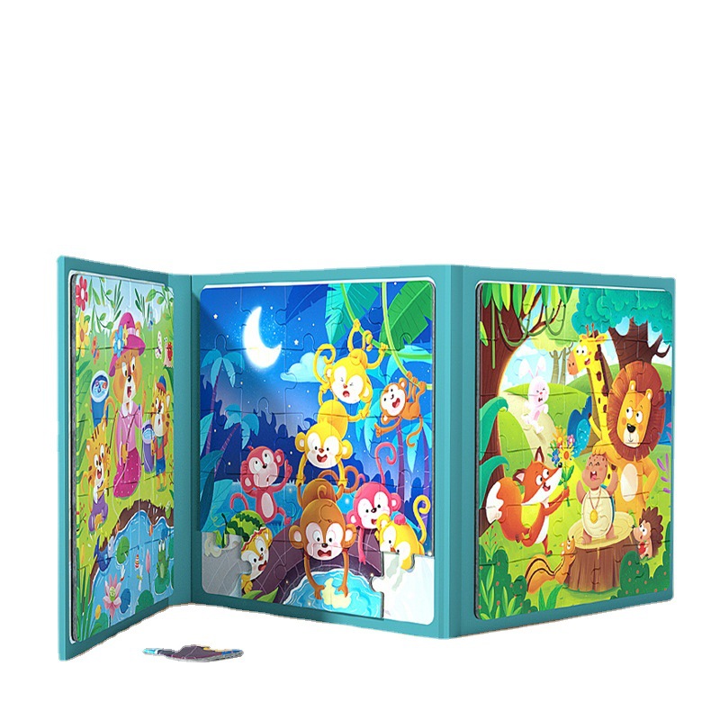 Puzzle magnético infantil puzzle puzzle infantil iluminación historia de educación avanzada puzzle avanzado fábrica al por mayor