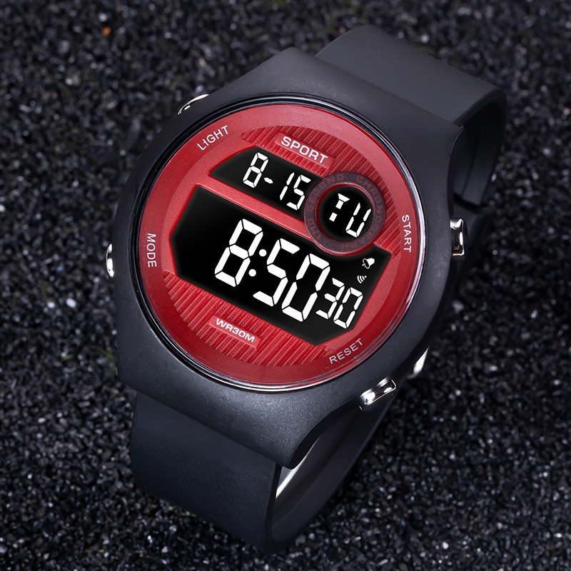 Reloj electrónico de alarma luminosa de sincronización al aire libre de moda reloj electrónico de todos los partidos para hombres y mujeres reloj electrónico de estudiante de secundaria al por mayor