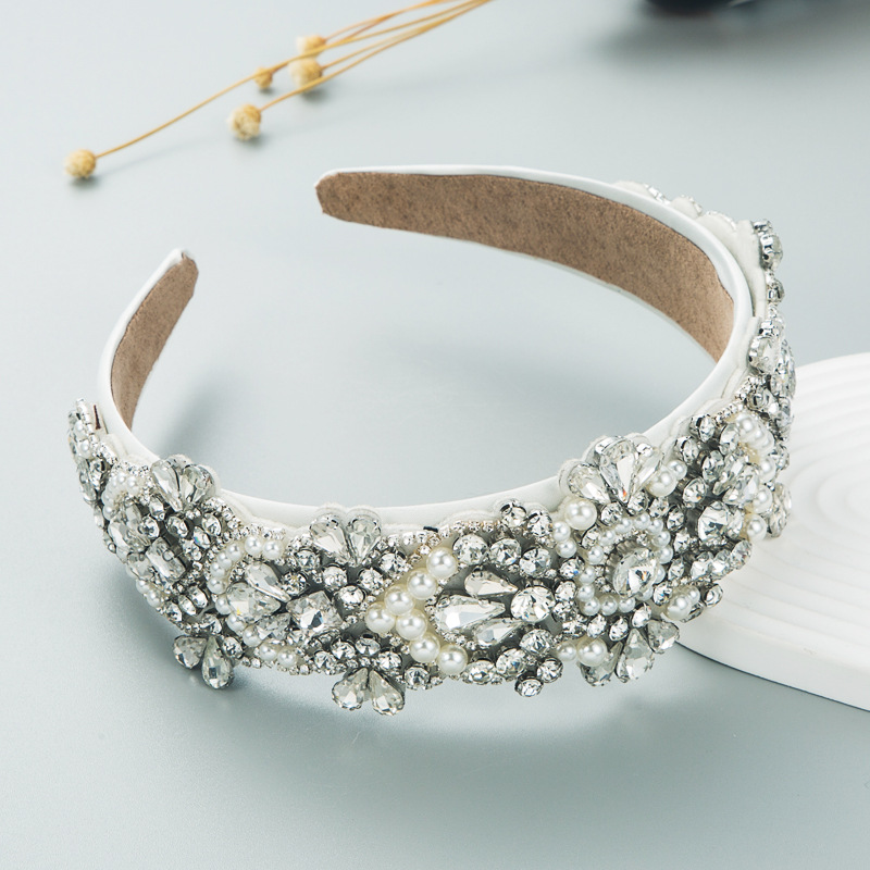 fashion Baroque inlaid color pearl rhinestone trend hairband wholesalepicture3