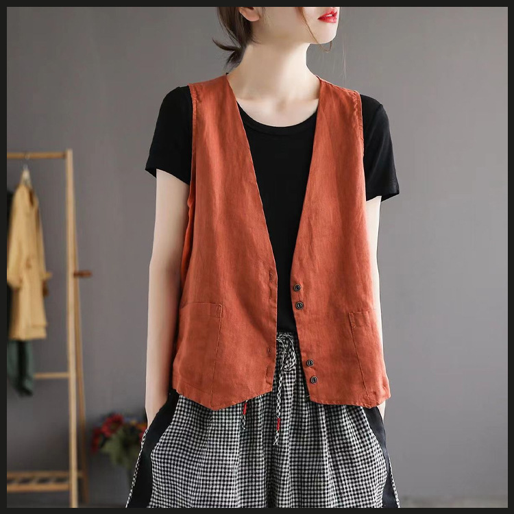 New Western style outer wear plus size vest women's summer thin vest sleeveless waistcoat chubby girl top fashion ins