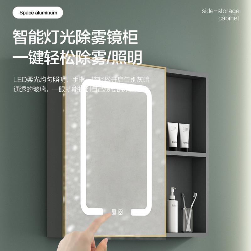 Cuarto de baño simple moderno espacio gabinete de baño de aluminio combinación de cerámica lavabo integrado lavabo mesa de lavado