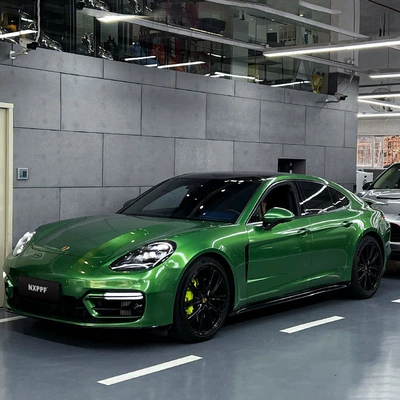Change Film, Car Body Wrap, Car: Auto Color Change Film - super-bright-metallic-mamba-green-nationwide-construction-package-default-item