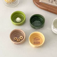 Соусница для макая (керамика) мини, милый английский «diner» дизайн — 4 цвета