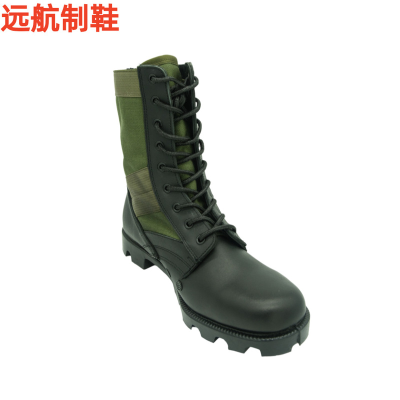Men's and Women's High-Top Panama Desert Army Green Outdoor Hiking Shoes Camouflage Combat Shoes Outdoor Training Boots