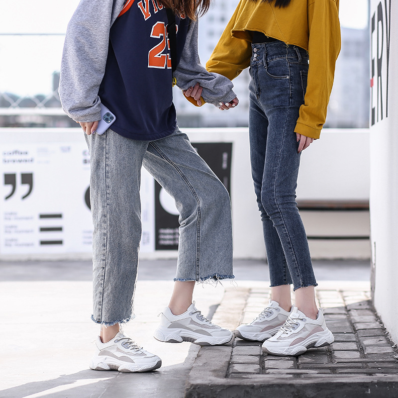 Summer women's breathable sneakers platform for leisure