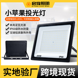 New Small Apple Flood Light 50W100W Cross Border Hot Selling LED Apple Flood Light Waterproof Outdoor Flood Light