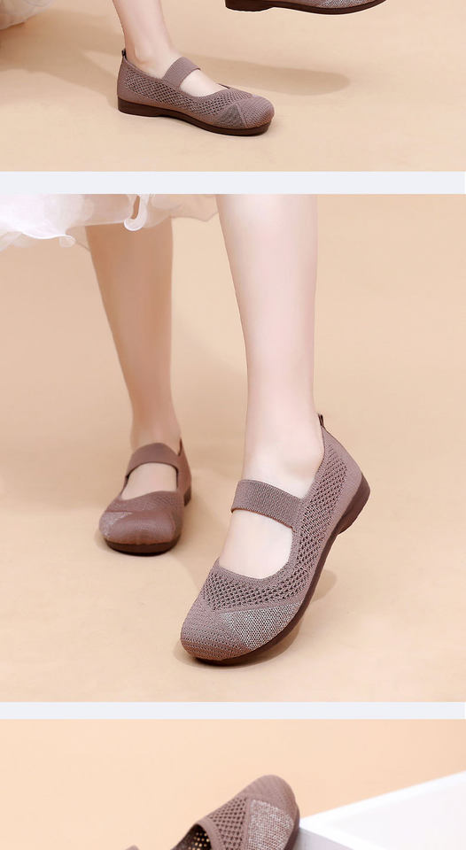 Giày lười nữ thân lưới thoáng khí đế mềm chống trượt mũi tròn — F26 Vợt Tennis Nữ - Tím, F26 Vợt Tennis Nữ - Đen, F26 Vợt tennis nữ - màu be, F26 Vợt tennis nữ - màu nâu cà phê chi tiết 19