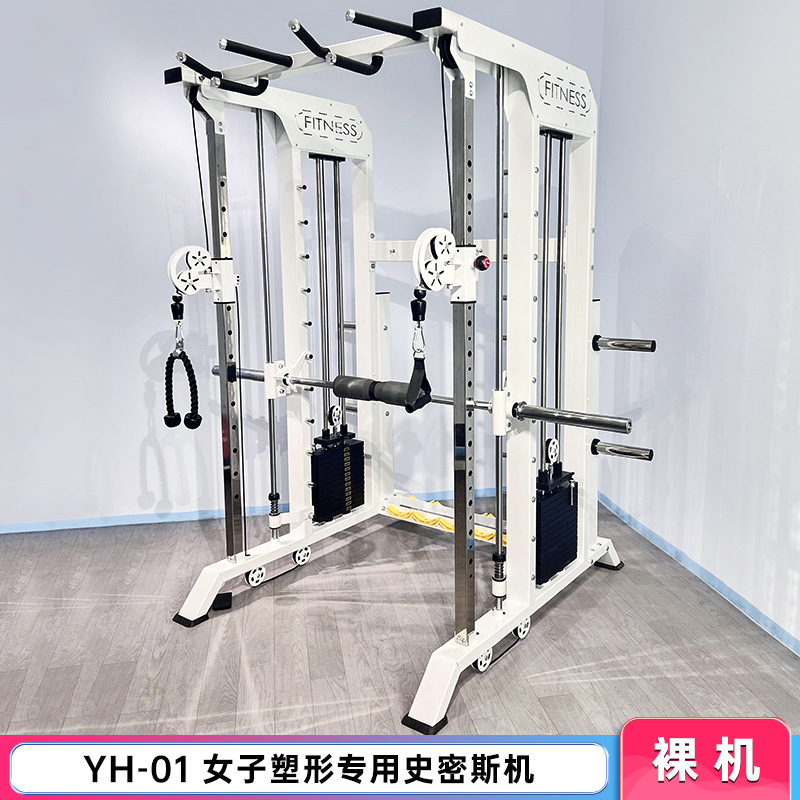 Máquina Smith, equipo de gimnasio, marco multifuncional, rack de sentadillas, rack comercial tipo big bird para pérdida de grasa