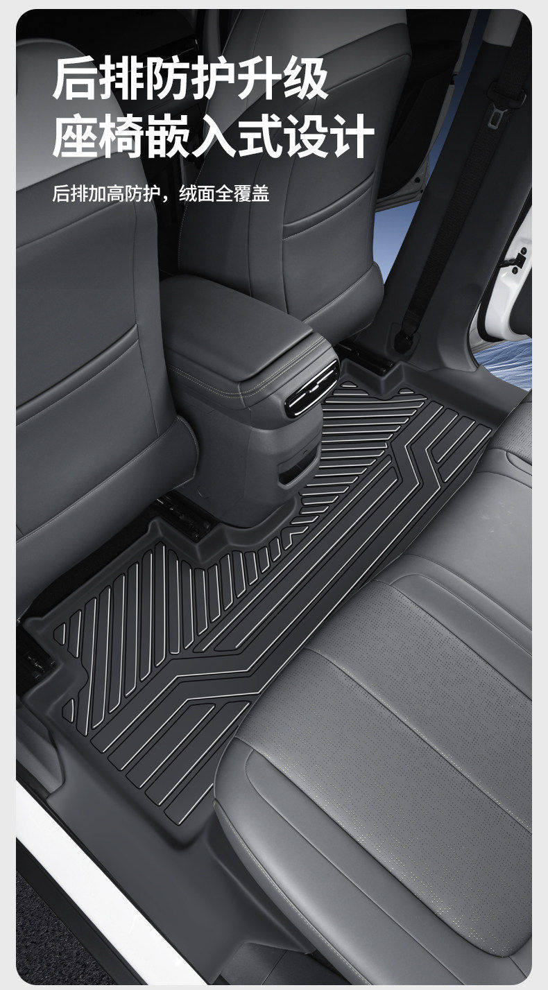 Tpe Door Sill Mats for 26 Models of Linghui E7, Full Coverage Car Mats Specifically for Linghui E7 Rental Version