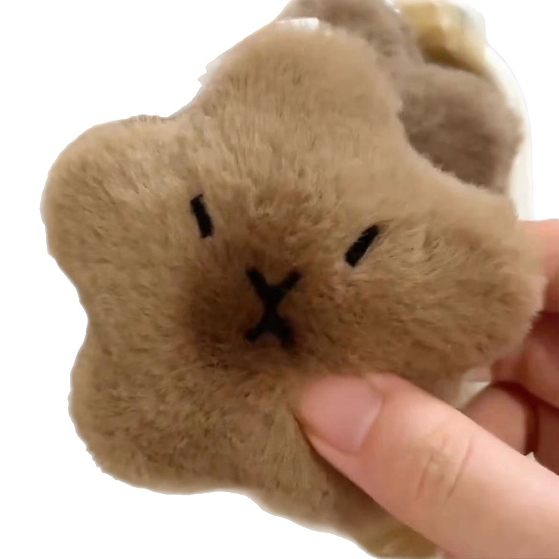 きしむスターカピバラバッグペンダントかわいい仏カピバラクリエイティブバックパックぬいぐるみペンダントキーホルダー|undefined