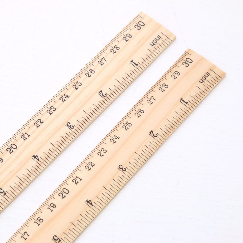 メーカー卸売りは木製の木の定規15/20/30cmの片面のダブルスケールの定規を提供します。|undefined