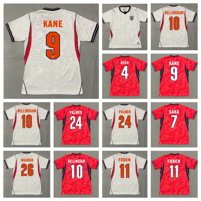 2627 World Cup National Team England Home and Away Jerseys Saka Number 9 Kane Rice Original Printed Number Football 2627 World Cup National Team England Home and Away Jerseys Saka Number 9 Kane Rice Original Printed Number Football