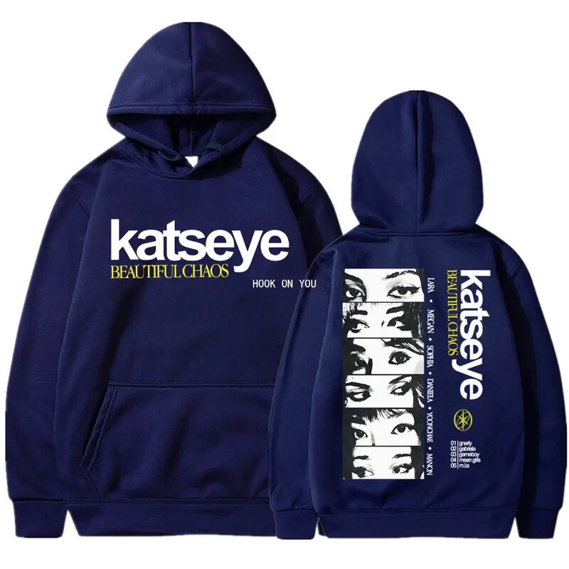 Kpop Katseye Beautiful Chaotic Print Sweatshirt Retro Fashion Unisex Sweatshirt Wool Casual Long-Sleeve Kpop Katseye Beautiful Chaotic Print Sweatshirt Retro Fashion Unisex Sweatshirt Wool Casual Long-Sleeve