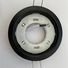 认证GX53灯座灯具铁+PP材质黑色