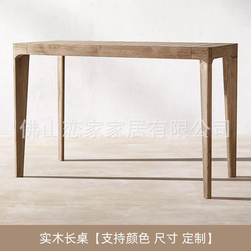 Sofá al aire libre Hotel Villa patio balcón sofá de madera maciza al aire libre jardín terraza ocio sofá muebles de teca