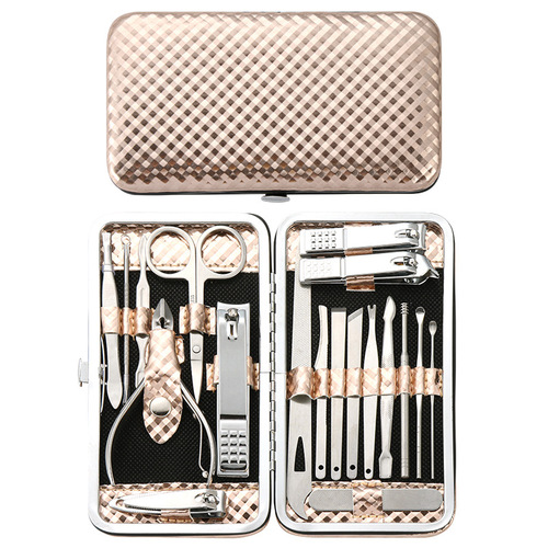 Rose Gold Nail Scissors Set Full Household Portable Toe Nail Scissors Nail Clippers Foot Care Tool Pedicure Knife