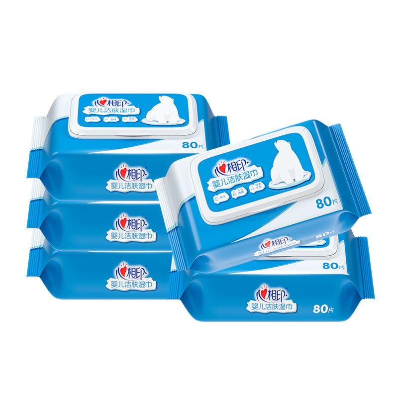 Heart to Heart Baby Wet Wipes 80 Count Pure Water Cleansing Gentle Hand Mouth Wet Wipes