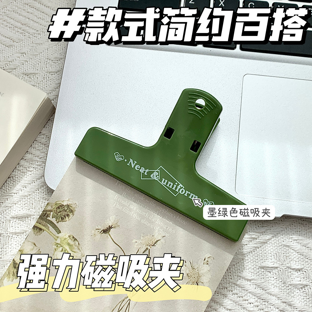 녹색 자석 클립
