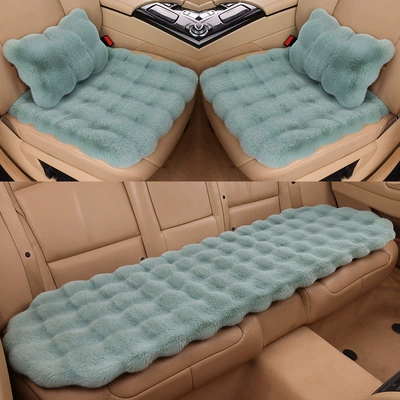 Velvet Car Seat Cushion, Thickened and: Wool pad