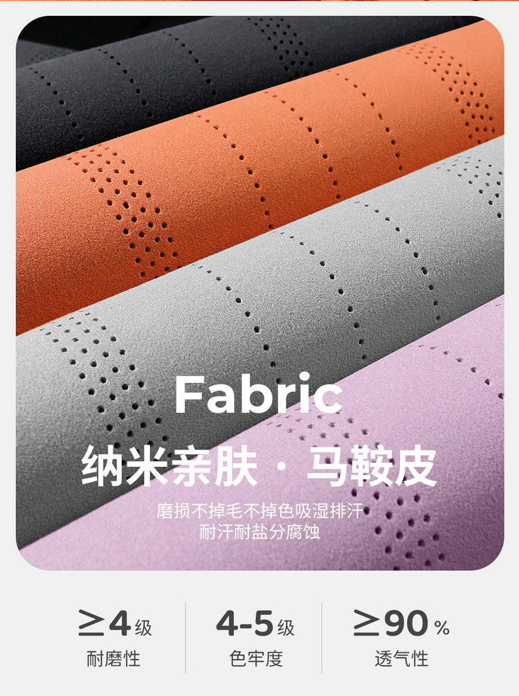 Suitable for Geely Galaxy M7 Special Car Seat Cushions, All-Season Universal Seat Covers, Semi-Covered Suede Ventilated Seat Covers