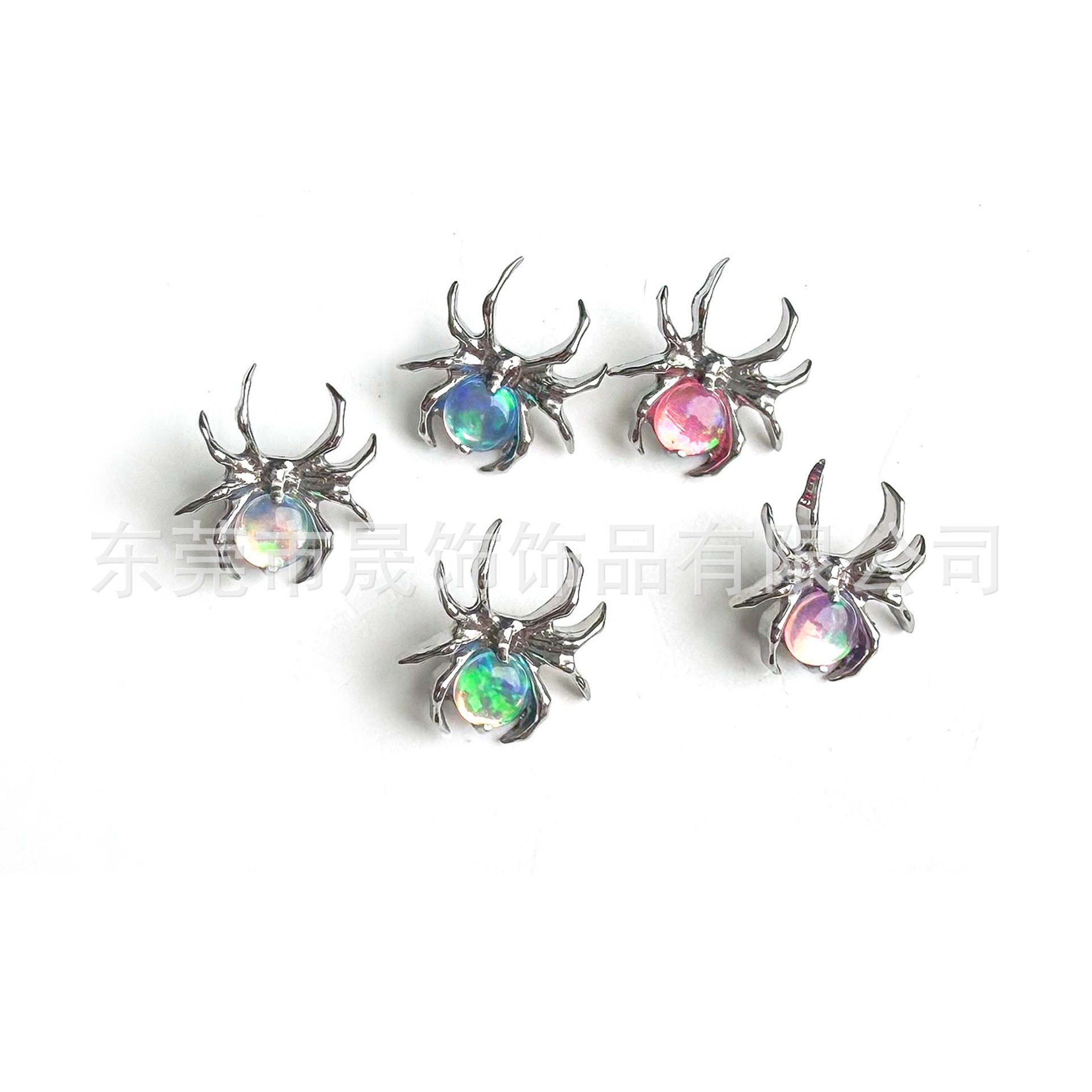 F136 Titanium Alloy 果冻欧珀蜘蛛 Ear Stud Helix Cartilage Stud G23 Implant Grade Titanium Labret Stud Piercing Jewelry
