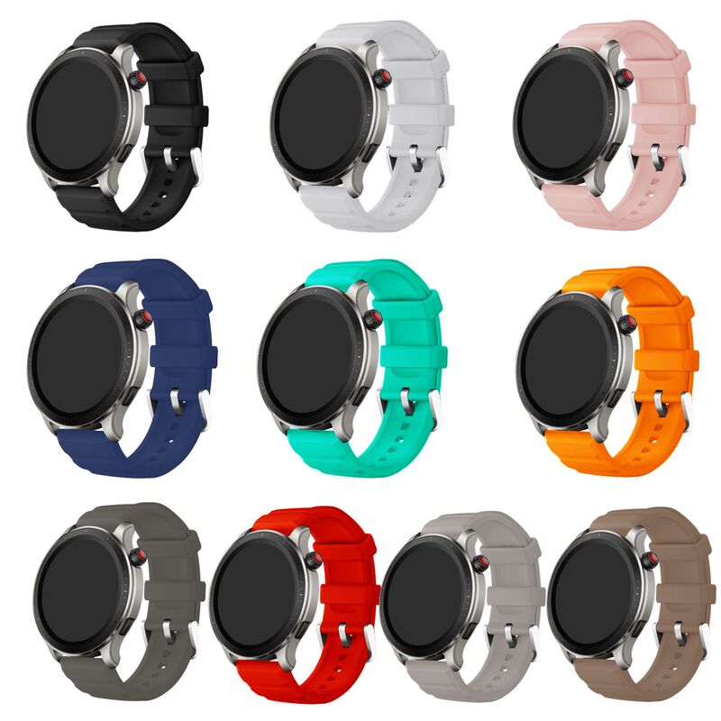 Suitable for Amazfit Huami Gtr4 Silicone Strap Official Same 20/22 Silicone Strap Sports Strap in Stock