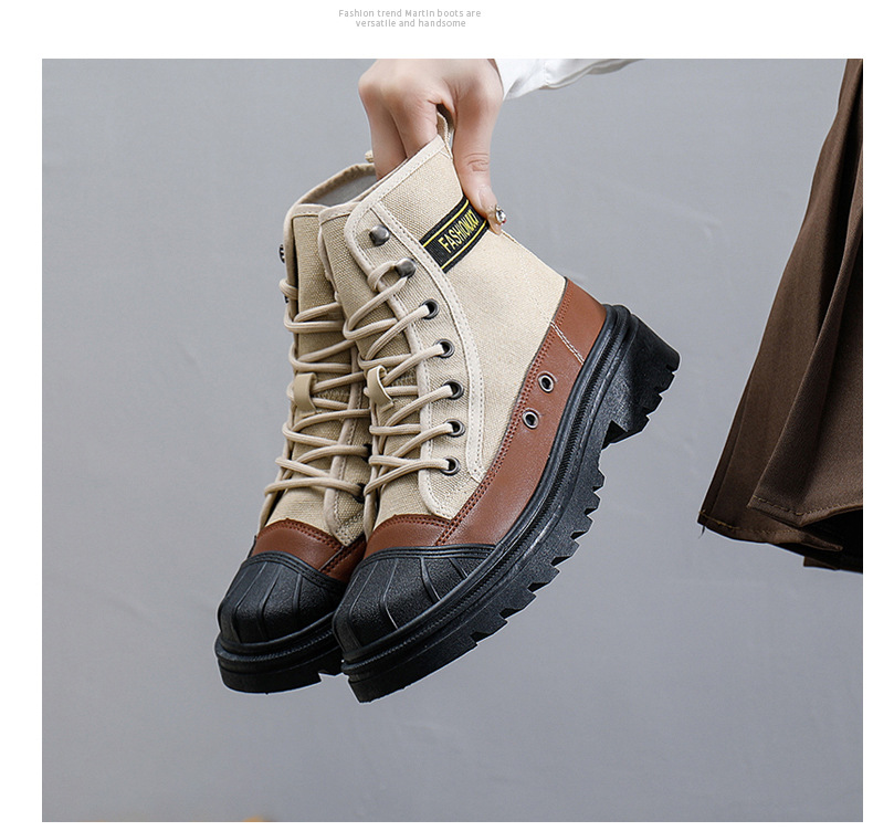 Martin Boots For Women - Comfortable Ankle Boots With Thick Sole_voghion.com