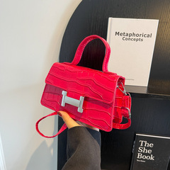 2023 Summer New Fashion PU Top Handle Bag Shoulder Crossbody Small Square Handbag Women Bag Supports Large Wholesale Mixed Batch